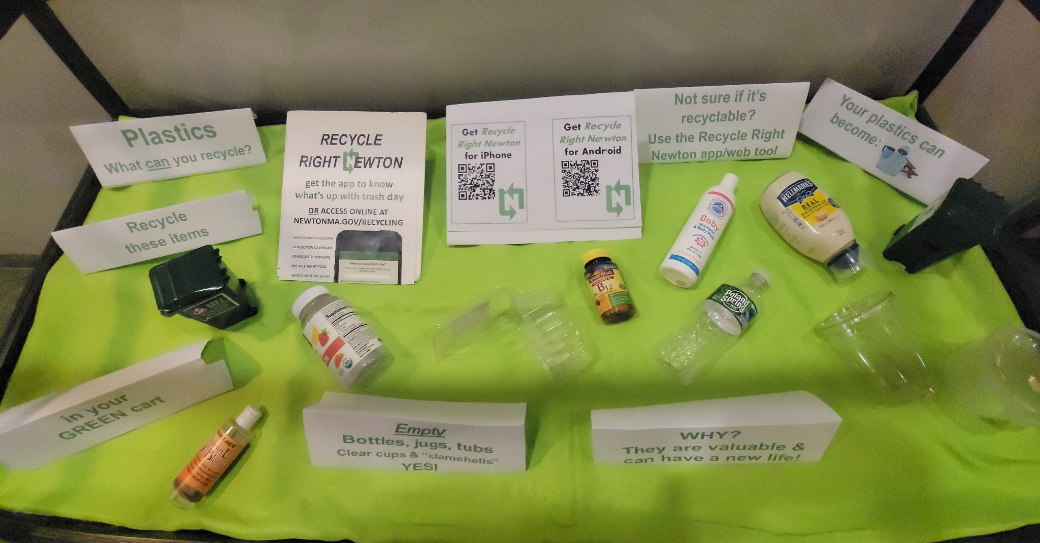 Recycle? Don't Recycle? Check Out the Plastics Display at the Newton
